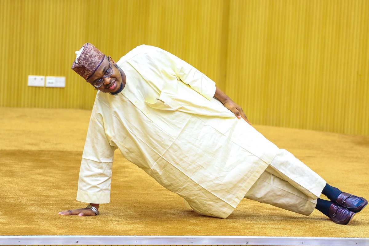 FMCIDENigeria's tweet photo. STAYING FIT TO DELIVER EFFECTIVE SERVICE!

The Honourable Minister of Communications and Digital Economy, @DrIsaPantami demonstrating to management Staff of the Ministry some exercise tips during the ongoing 2-day retreat. 

#DigitalNigeria https://t.co/jUUNFRGOvL