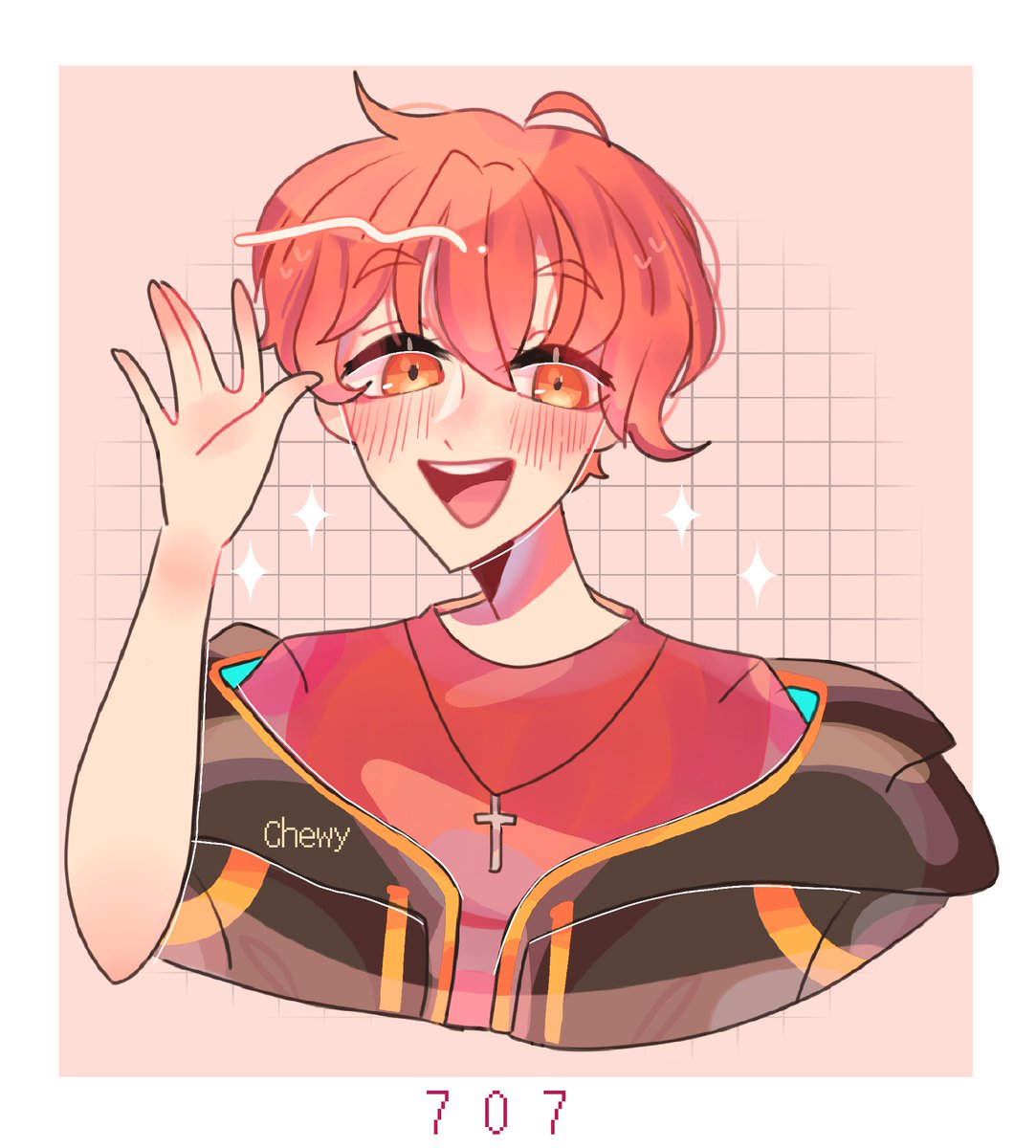 cheewieh's tweet photo. Saeyoung Choi (´∀｀)🌸✨ 
Pero sin lentes lol 

#mysticmessenger #myart #myartwork #drawing https://t.co/mLQpNnPN29