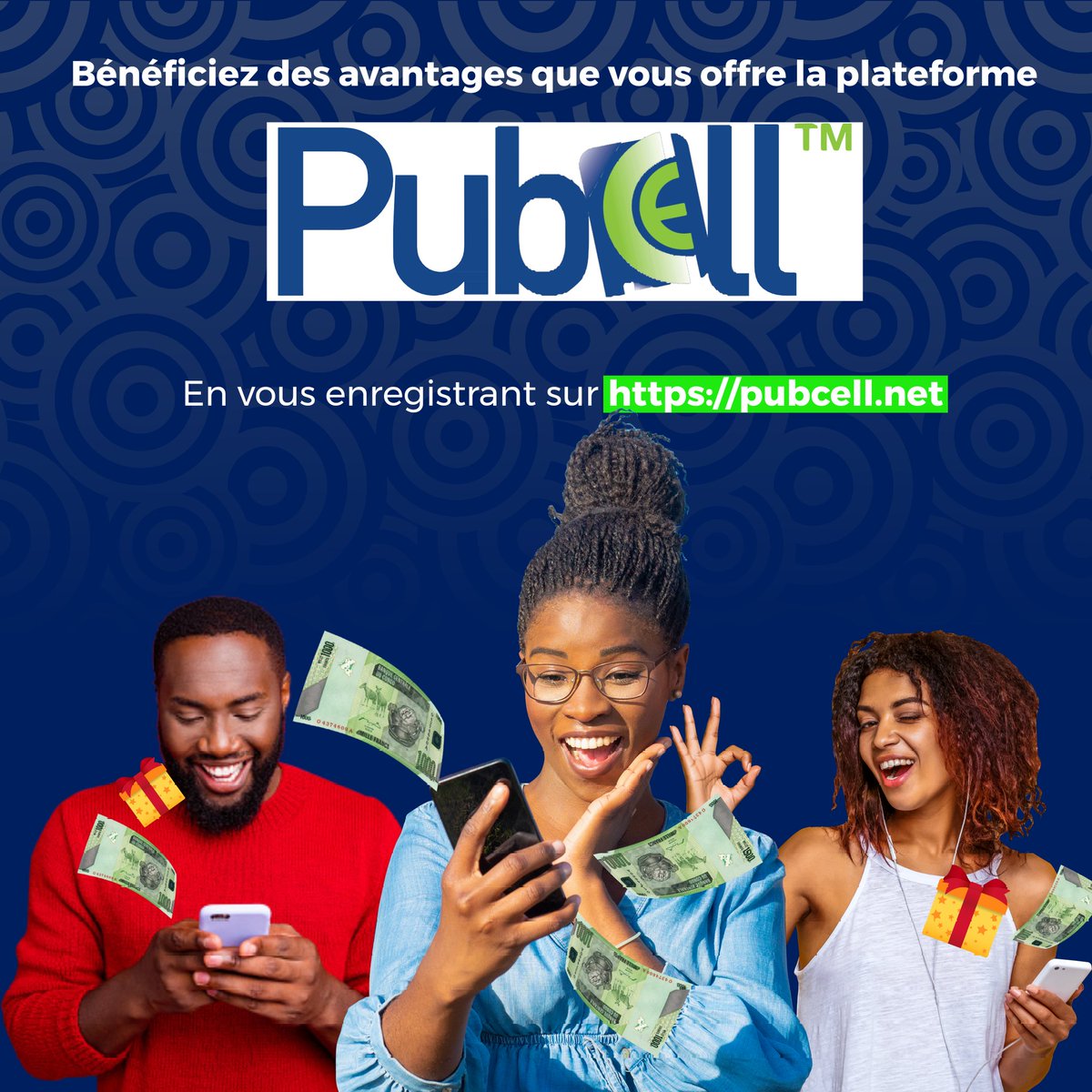 SmartSrdc's tweet photo. Avec #Pubcell choisissez de faire de votre téléphone un poste rentable.
Pour bénéficier des avantages qu'offre la plateforme, nous vous invitons tous à vous joindre à nous uniquement en vous enregistrant sur https://t.co/KT5Xtig3sA
https://t.co/Hvkd9DS2BW https://t.co/77KVX48HId