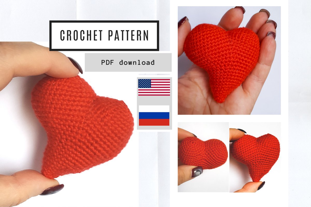deftcrochet's tweet image. Amigurumi Crochet Asymmetrical Heart Plush Pattern, Toy PDF Tutorial etsy.me/3pxk2CY #amigurumipattern #amigurumitutorial #crochettoypdf #softtoypattern #crochettoytutorial #patterncrochettoy