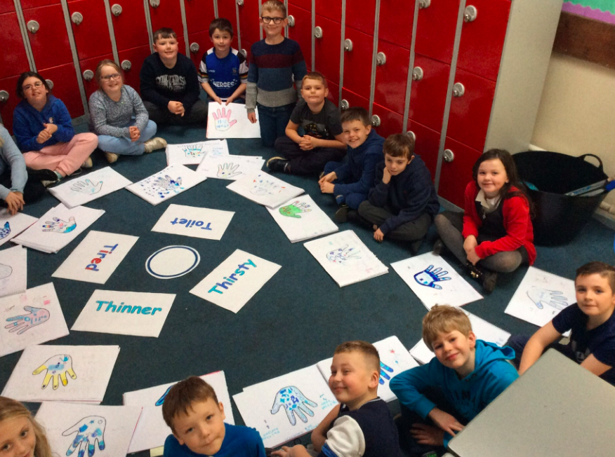TheFederation1's tweet photo. We learnt lots about diabetes today. We talked about the 4 symptoms that we need to look out for - Toilet, Tired, Thirsty, Thinner. #DiabetesAwarenessMonth #handsofhope #bluecircleselfie #CEP4 https://t.co/11W53zHFtk