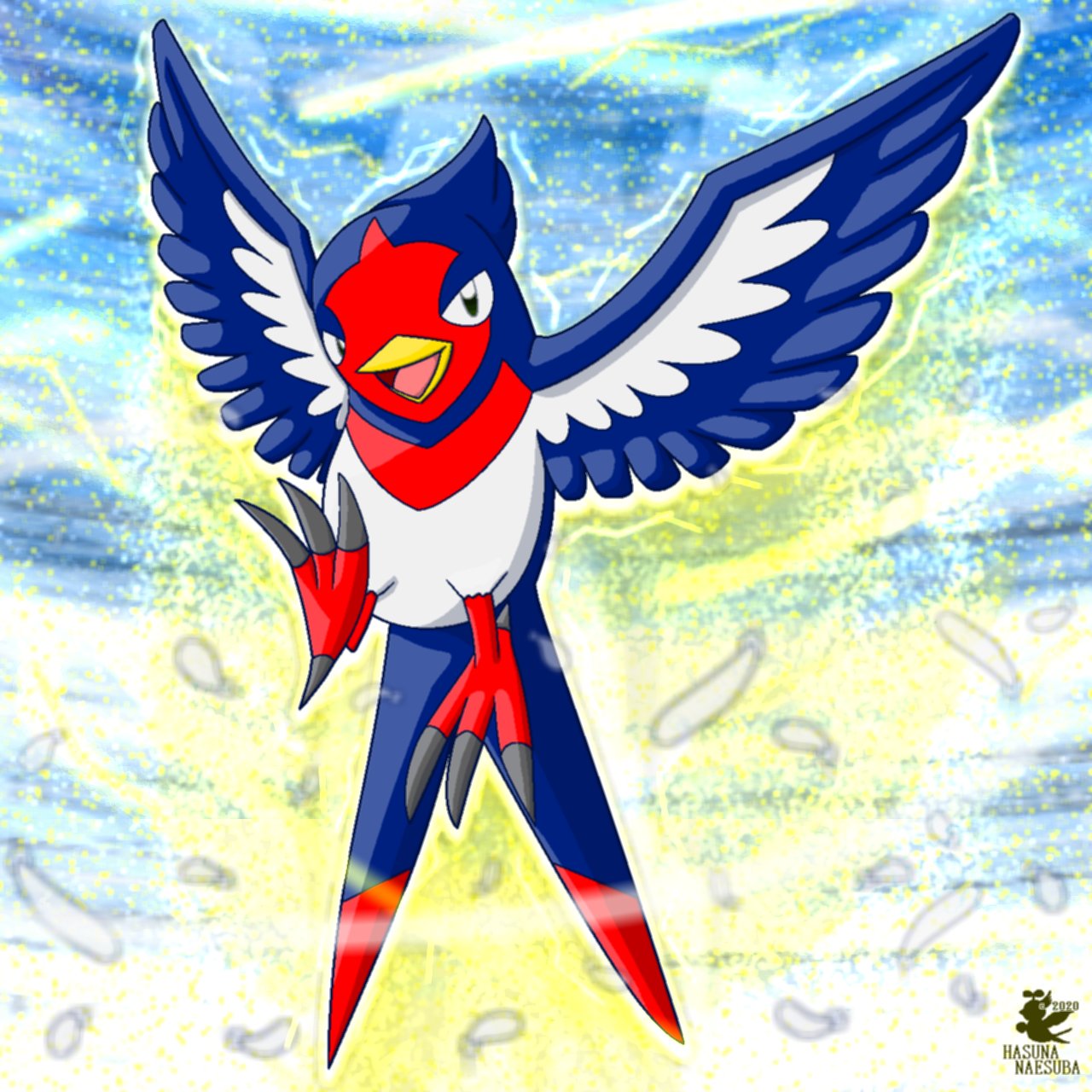 はすな なえすば 9月1日ポケモンの日リスト更新 Rising Bird とくさん Toku 10 9 の素敵な企画で オオスバメを描かせて頂きました アニポケを見てて 一目ぼれしたポケモンです 自分の苦手な電気技をもろともせず跳ねのけてしまうド根性っぷりが