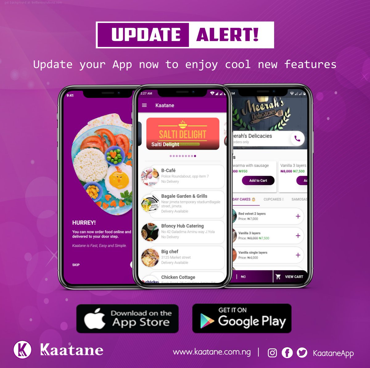KaataneApp's tweet image. Have you updated yet?

Do so to enjoy cool new features.