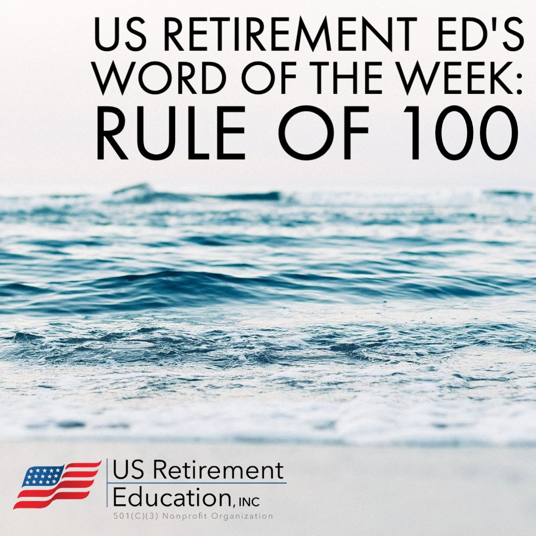 USRetirementEd's tweet photo. The Rule of 100 says you should have equities in your portfolio equal to 100 minus your age. So, a 60-year-old should have 40% equities! This rule is a great starting point when deciding how much risk you want to take with your money. #retirewell #retirement #portfolio #invest https://t.co/EajTqbfdBA