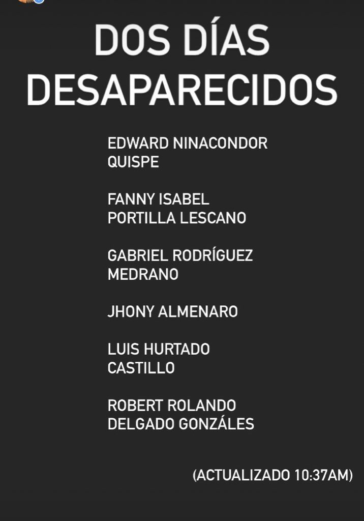 ChinoPinto's tweet photo. ¿Dónde están? https://t.co/H3yb1DMzWs