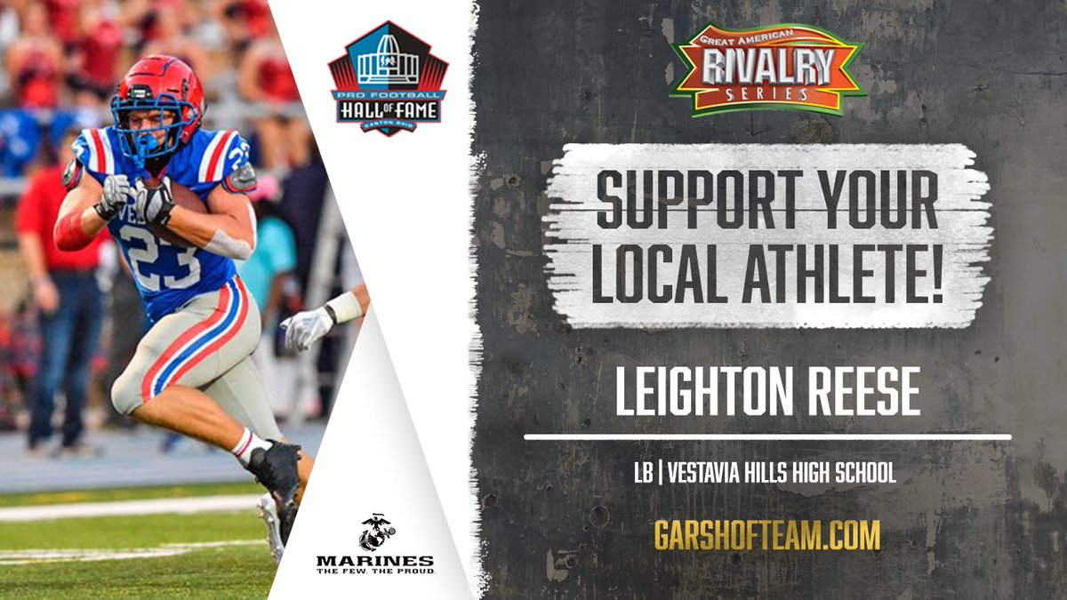 Continue to support Nick and Leighton, as they looks to make the 2020 Great American Rivalry Series 𝕾𝖈𝖍𝖔𝖑𝖆𝖗 𝕬𝖙𝖍𝖑𝖊𝖙𝖊 Hall of Fame team. VOTE HERE ➡️ garshofteam.com