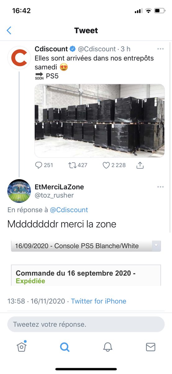 jaggle31's tweet photo. @dbilal_d @ksosensauce @oliviergarcia75 @Okiino_ @Darty_Officiel @PlayStationFR @Cdiscount @amazon @boulanger Ha bon... https://t.co/Zr9rqJPdax