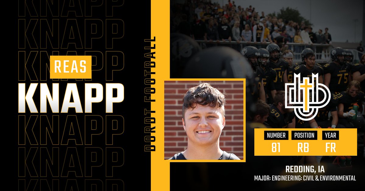 dordtdefenders's tweet image. 🚨 STUDENT-ATHLETE SPOTLIGHT 🚨

Reas Knapp (Freshman, Running Back)
Redding, IA

@DordtFB