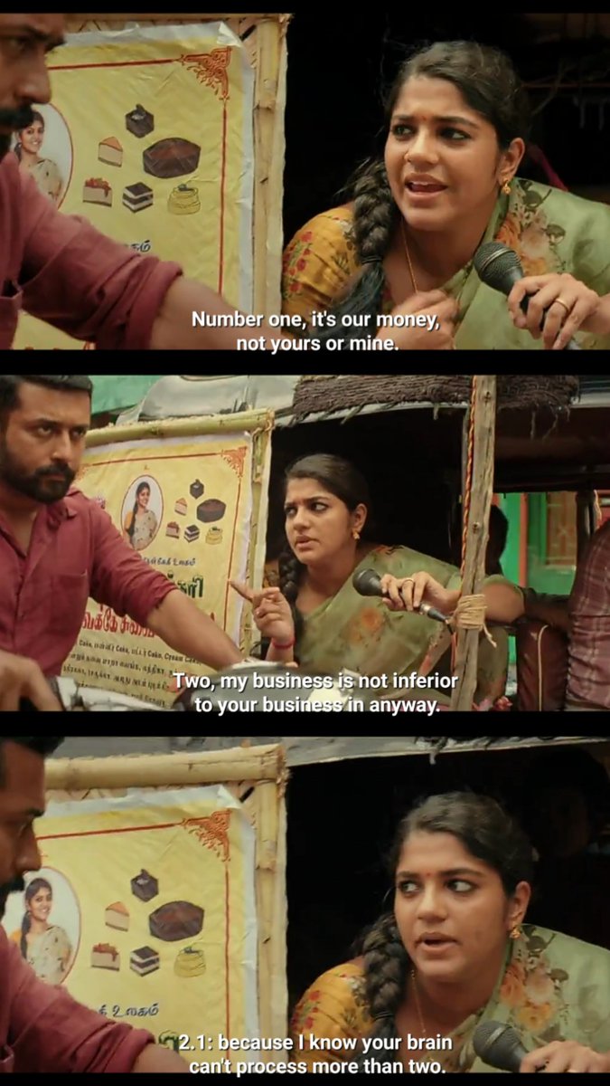 Usually there is no scope for heroines in superstar's film  but this film changed it..#SooraraiPottru gave justice to the word soulmate.. It is nt abt romantic scenes or songs. It is all abt respecting  each others dreams and encouraging ur partner to achieve it ❤️