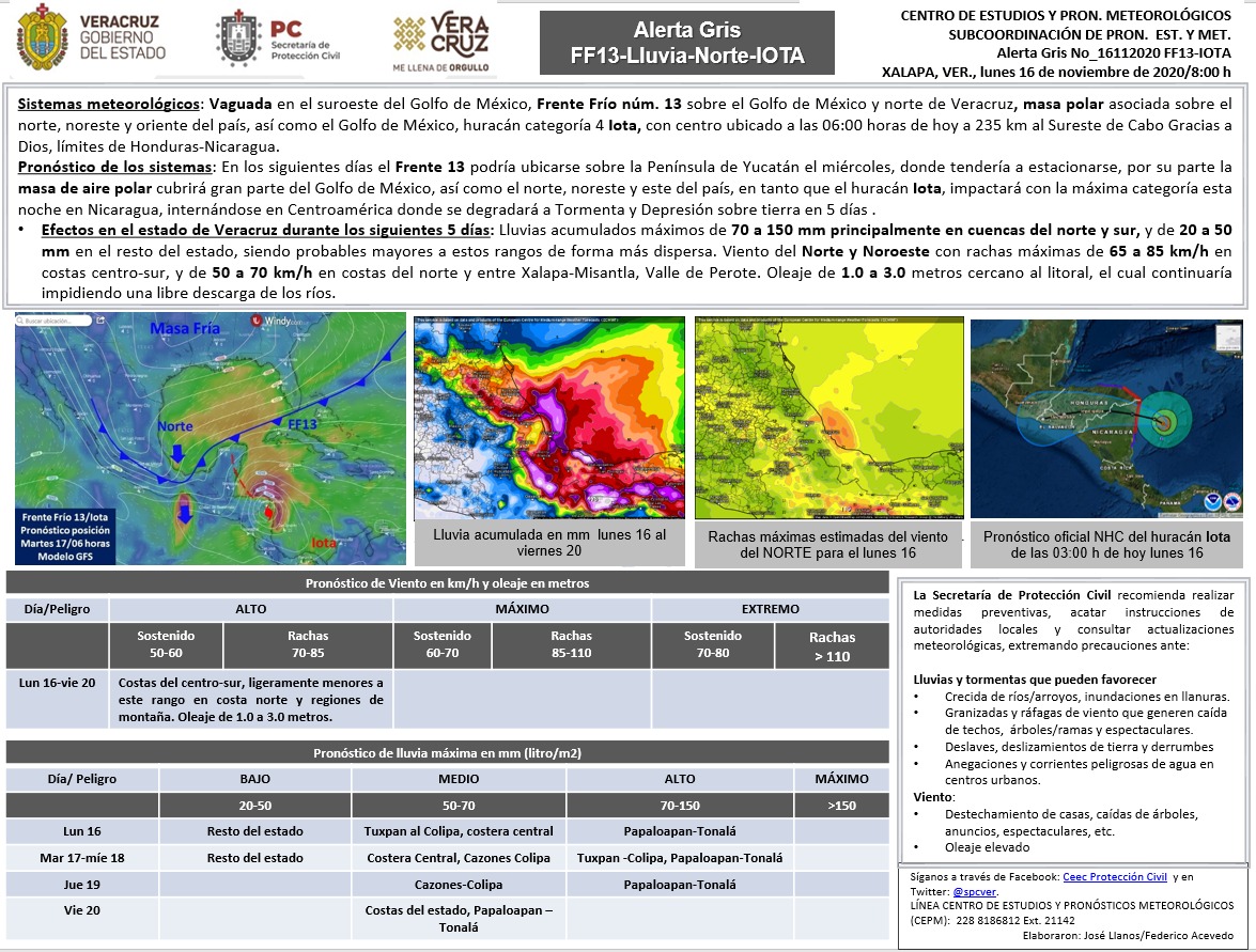 fcr_64's tweet photo. El frente frío número 13 está ingresando al norte del estado para el día de mañana quedarse estacionado en la zona sur del estado en los próximos días. Tomar sus medidas preventivas y atentos a los avisos de protección civil municipal. https://t.co/ce44HoZmJn