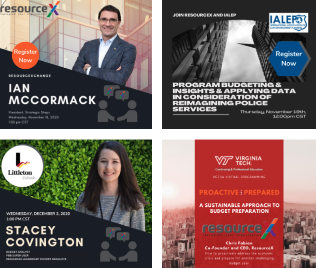 _ResourceX's tweet photo. This week's events + opportunities w/ @_ResourceX!
📊 Program based budgeting presentation w/ #VGFOA
📺🎙️ ResourceXchange interview w/ @ian_mccor
🚔 Developing program level budget data + insights w/ @IALEP_org
Learn more and register here https://t.co/Fwp5mnXhjL https://t.co/g3milYge4U