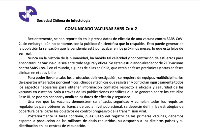 SochinfOficial's tweet photo. COMUNICADO VACUNAS SARS-CoV-2

Documento acá: https://t.co/GMEHrPReoi https://t.co/dBROYT1lz8