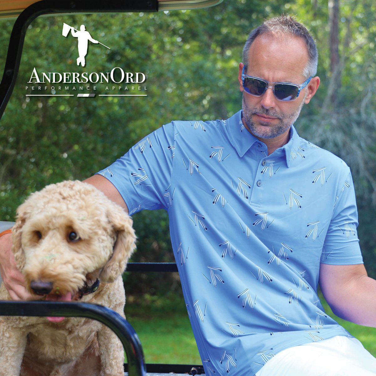 Our new Maui polo is so soft and comfortable, it even makes man's best friend a little jealous.