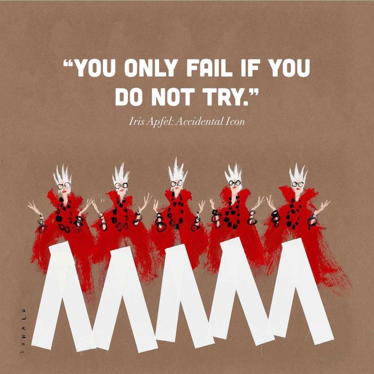 CreatedFashion's tweet photo. Sound advice on this Monday from icon @IrisBApfel . 

(📸: @IrisBApfel ) #mondaymotivation https://t.co/1JqM6JLsyf