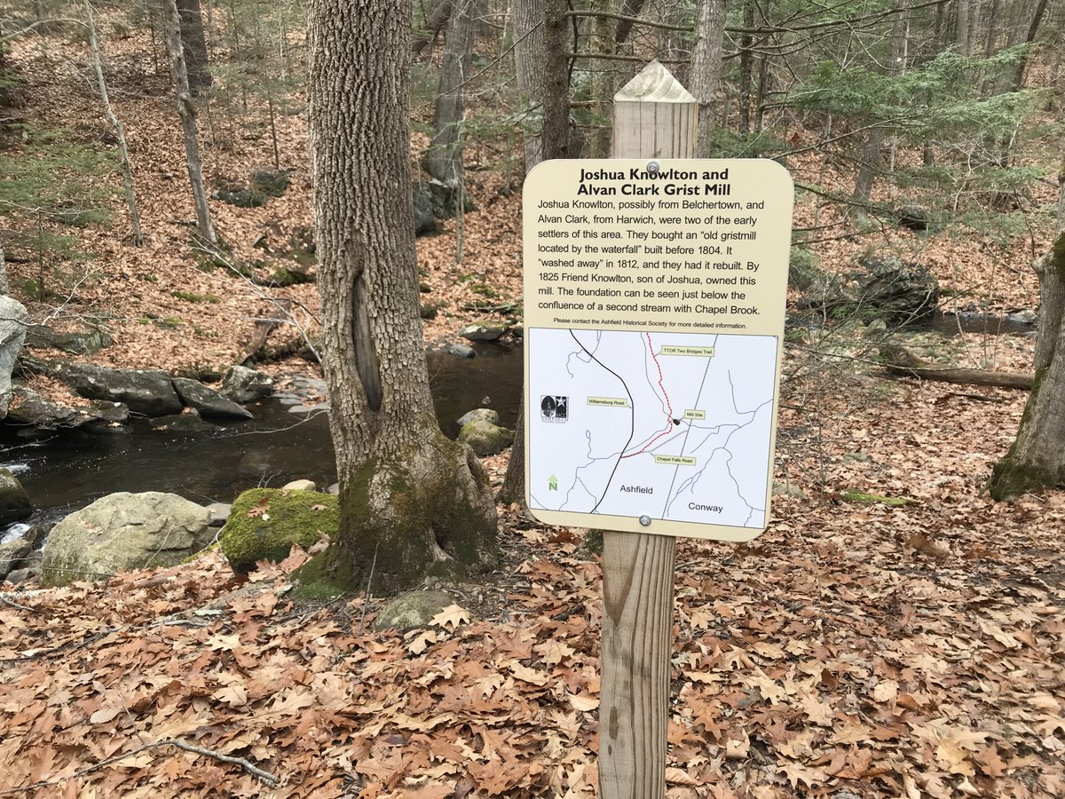 A little western Massachusetts astronomy and telescope history adventure thread, out in the woods! Up in the woods just a comfortable hike from our house is the site of Alvan Clark's grist mill, now just stones in the forest. (Pretty brook video next, though.)