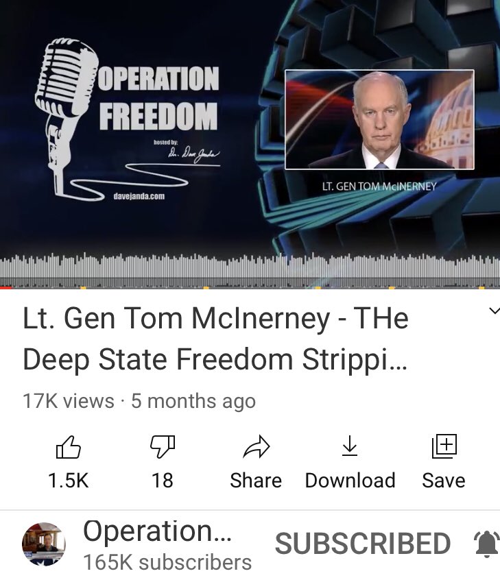  #PenceConcernsDr. Dave Janda’s interview w/Lt. Gen Tom McInerney 5.31.202012.48 min