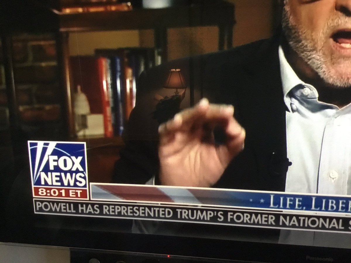 marlahohner's tweet photo. This is how @FoxNews represented @SidneyPowell1 last night during the @marklevinshow:
“Powell has represented Trump’s former National Security Advisor, Michael Flynn after he admitted to lying to FBI agents in Russia Probe”
#GeneralFlynnWasSetUp @GenFlynn ⭐️⭐️⭐️ #FreeGeneralFlynn https://t.co/fqxq8mpRZ5