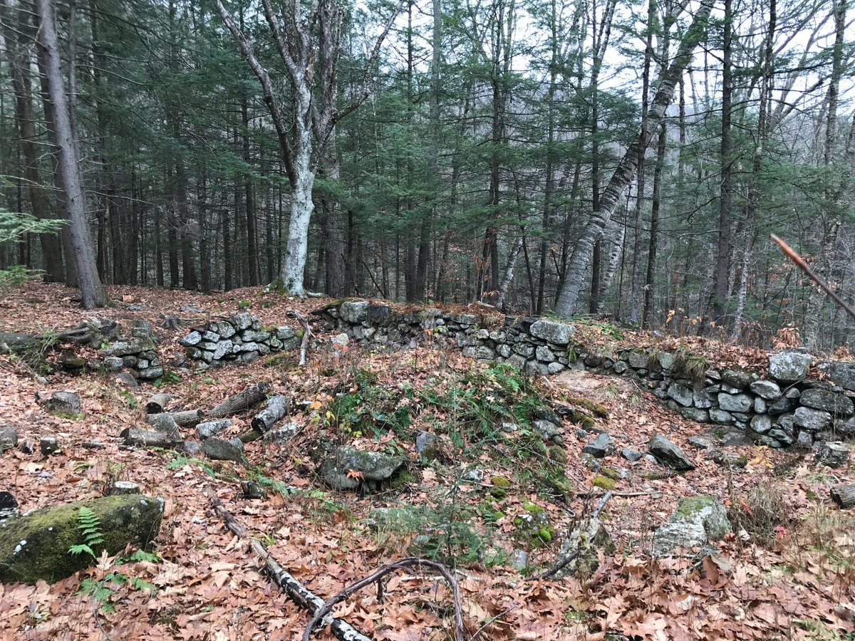 You come to the remains of the homestead where Alvan Clark was born.
