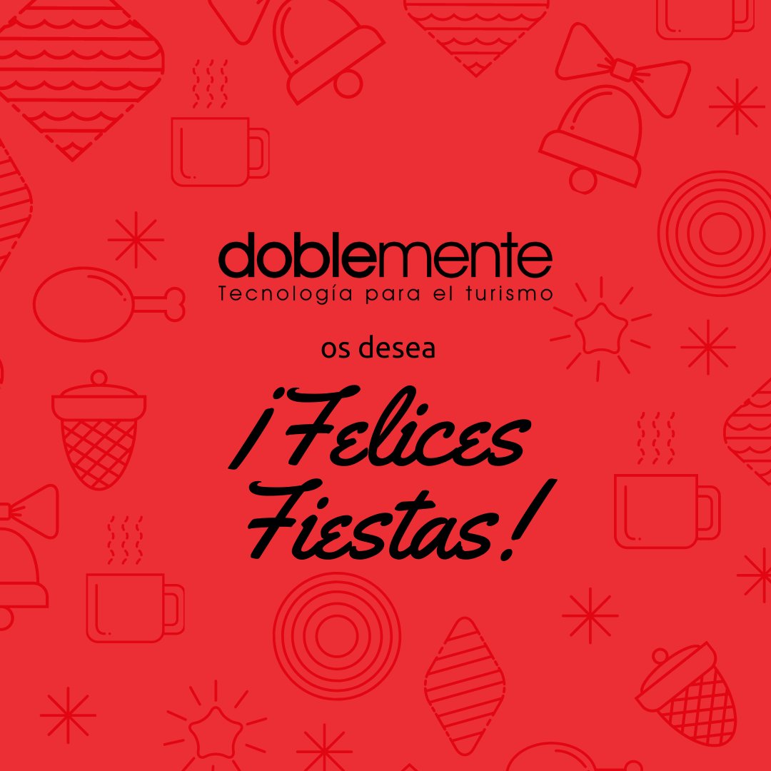 Doblemente os desea una feliz Navidad y feliz año nuevo.
