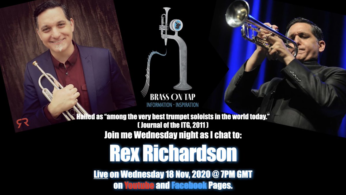 bennybtpt's tweet photo. Joine me Wednesday with #brassontap #rexrichardson https://t.co/1RZEPIAiSL