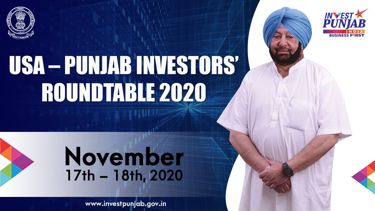 Invest Punjab (@invest_punjab) on Twitter photo Industry stalwarts from #Punjab and the US interact in this coveted event - Punjab Investors’ Roundtable being hosted by the <a href="/USISPForum/">US-India Strategic Partnership Forum</a> beginning tomorrow.
<a href="/IndianEmbassyUS/">India in USA</a> <a href="/CMOPb/">Lucky Singh</a> <a href="/capt_amarinder/">Capt.Amarinder Singh</a> <a href="/Mastercard/">Mastercard</a> <a href="/Cargill/">Cargill</a> <a href="/virenpopli/">Viren Popli</a> <a href="/investindia/">Invest India</a> <a href="/IIG_GoI/">India Investment Grid</a> Industry stalwarts from #Punjab and the US interact in this coveted event - Punjab Investors’ Roundtable being hosted by the <a href="/USISPForum/">US-India Strategic Partnership Forum</a> beginning tomorrow.
<a href="/IndianEmbassyUS/">India in USA</a> <a href="/CMOPb/">Lucky Singh</a> <a href="/capt_amarinder/">Capt.Amarinder Singh</a> <a href="/Mastercard/">Mastercard</a> <a href="/Cargill/">Cargill</a> <a href="/virenpopli/">Viren Popli</a> <a href="/investindia/">Invest India</a> <a href="/IIG_GoI/">India Investment Grid</a>