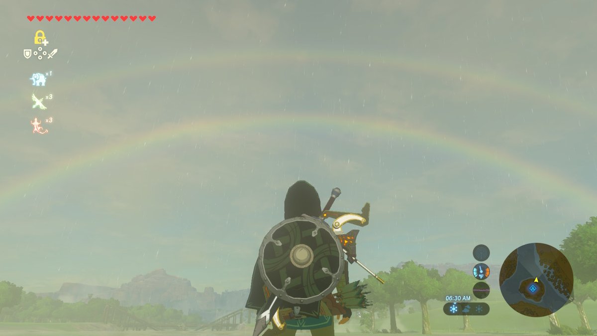 Did anyone know their were rainbows in BOTW? #BreathoftheWild #NintendoSwitch