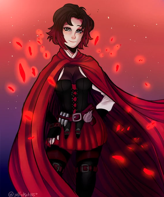 Ruby Rose I am back (?#RWBY8 #rwby #RubyRose #illustration 