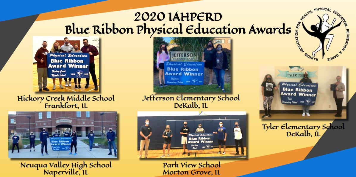 IAHPERD's tweet photo. Congratulations to our 2020 #IAHPERD Blue Ribbon PE Program Award winners! @HCMSTigers157c
@dekalb428tyler @DeKalb428JES @DeKalbDist428 @mgsd70 @NeuquaValley #physed #healthed https://t.co/mMVVICETpH