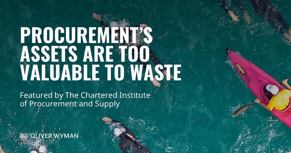 OliverWyman's tweet photo. By building stronger relationships, capturing innovation, monetizing purchasing power and championing data-based decisions you can make your procurement function your secret weapon. Learn more > https://t.co/5BtGp98BaT #OWOperations #AuthoredByOW https://t.co/QTjcUQIDY7