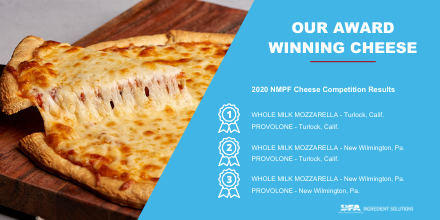 Congratulations to our hardworking production teams in New Wilmington, PA and Turlock, CA for their recent wins at the NMPF cheese competition. 
dfamilk.com/ingredients/pr…

#DFAIngredientSolutions #AwardWinning #Cheese #Dairy #DairyPartner