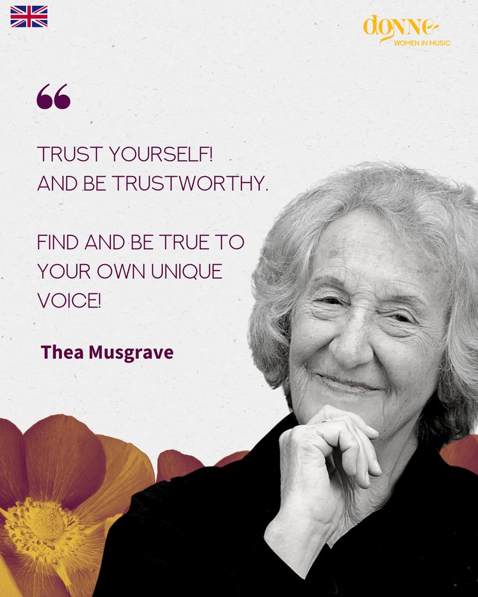 Donne_UK's tweet photo. 🇬🇧 We agree 100%!
.
Thea Musgrave (b. 1928) is a Scottish composer of opera and classical music. 🎹
.
▶ In January, we published an interview with her - you can read it on our blog https://t.co/gIBs2CVK2E ✨
.
Don't forget to share this post with your friends 💛 https://t.co/q6JPfWuNTs
