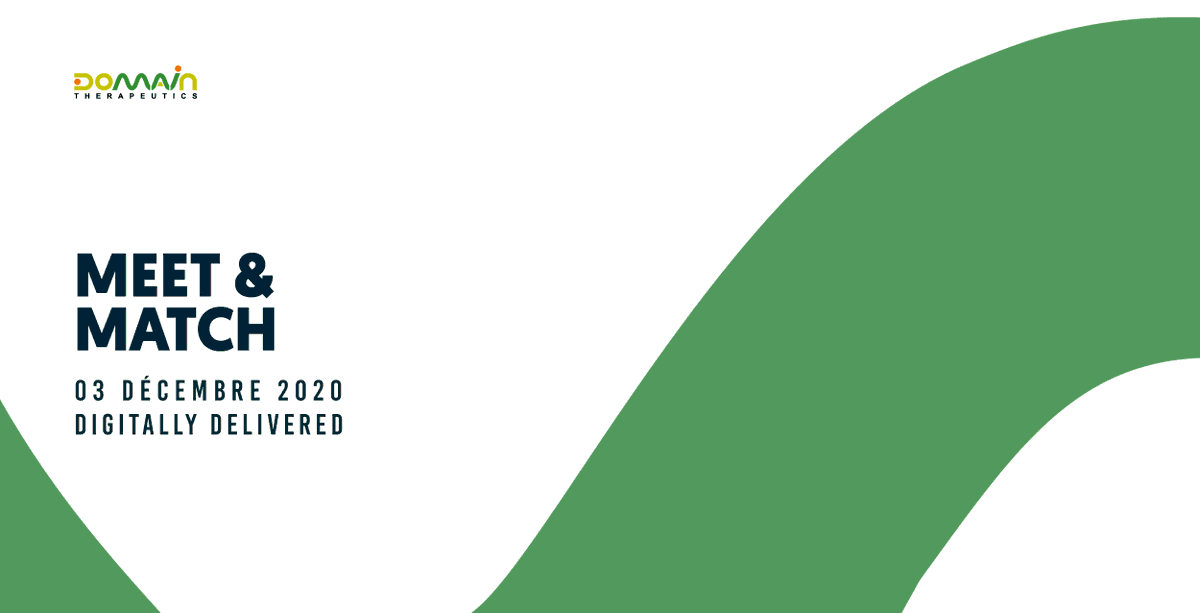 DOMAINtx's tweet photo. On December 3, @DOMAINtx will be presenting its #immunooncology platform at the #MeetAndMatch 2020 organised by @BioValleyFrance, @BIOPRO_BW, @canceropole_est and Neurex.
#Discovermorethanyouthink #drugdiscovery #GPCR #Immunooncology #CNS #raredisease #partnering https://t.co/6uuGk7KJs3