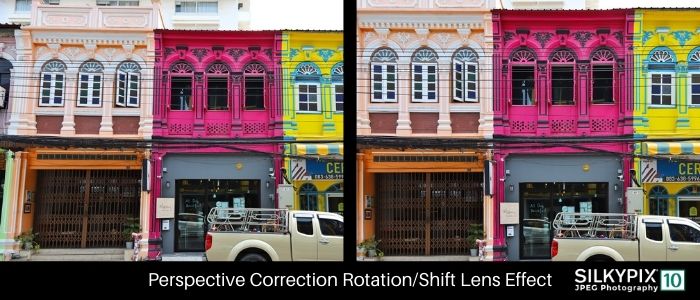 silkypixus's tweet photo. New in SILKYPIX JP 10: Perspective Correction added to the Rotation/Shift Lens Tool. Fast, simple #photo corrections. #photography https://t.co/jk4RKhU9iN https://t.co/fsBLMDf9kp