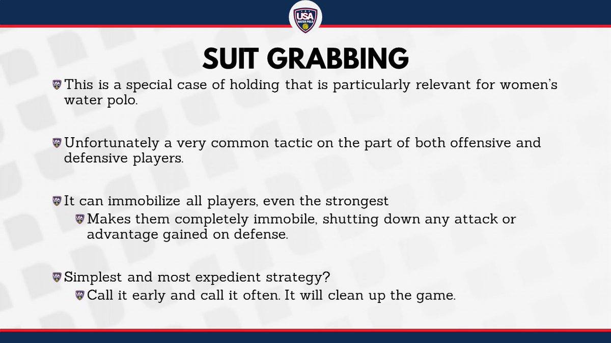 USAWPReferees's tweet photo. Suit Grabbing, how to help clean it up 1/2 - @USAWP @USAWP_CoachesEd @usawpODP #USAWPRefereeDevelopment #USAWPRefereeEducation https://t.co/k2W0HDbEUf