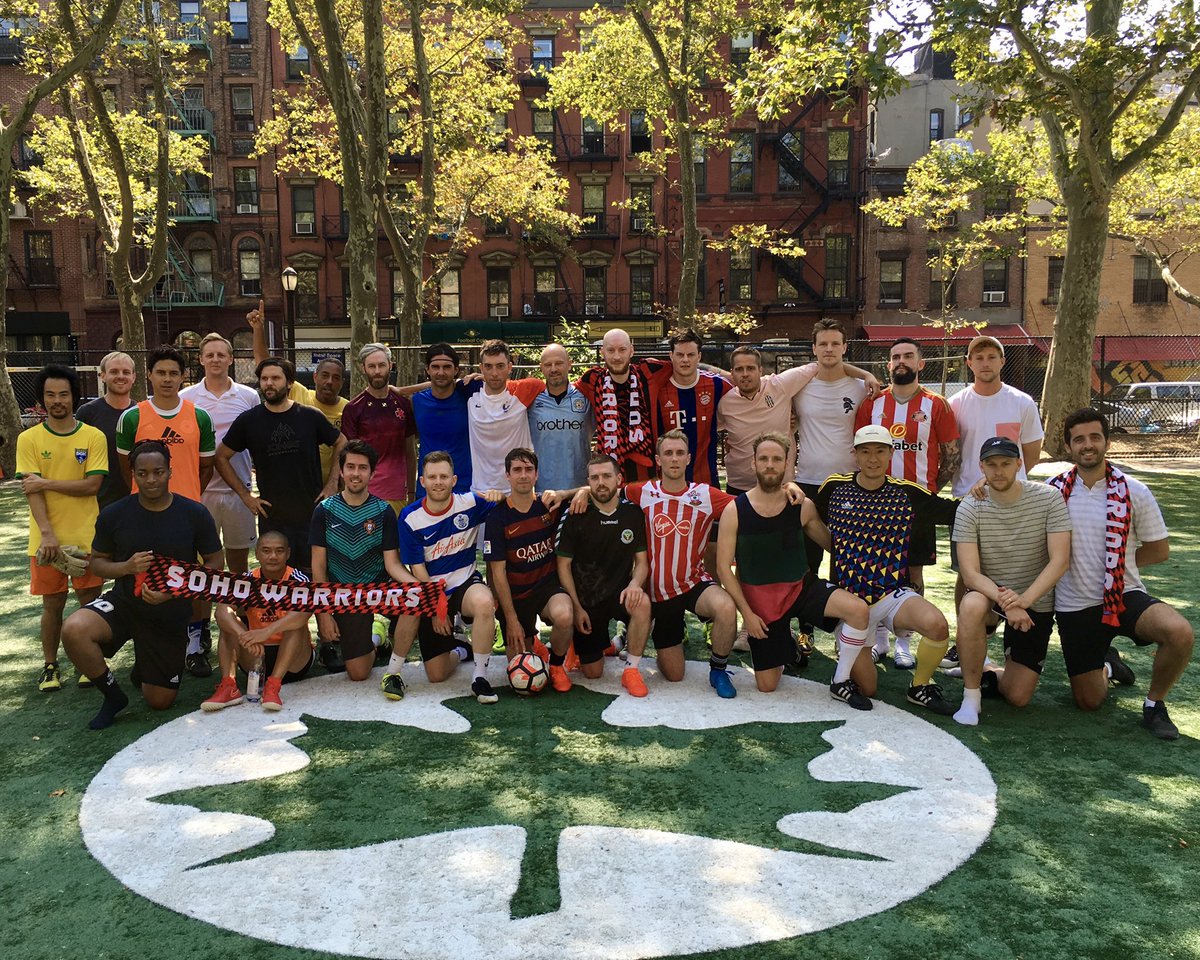 cscnyc's tweet photo. 🎂⚽️🎂 #SohoWarriors #TenYearsStrong #CSCArchiveDig 🇬🇧🤝🇺🇸 https://t.co/bPVzcPaiUs