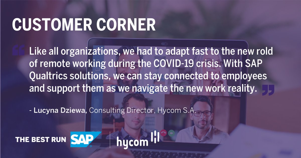 aliciatillman's tweet photo. Agile organizations come out on top time and time again! Here is just one of many great examples where @SAP and @Qualtrics came together to drive best run companies forward. https://t.co/cZXxDC2BlQ #CustomerCorner https://t.co/9UXtM5uNV2