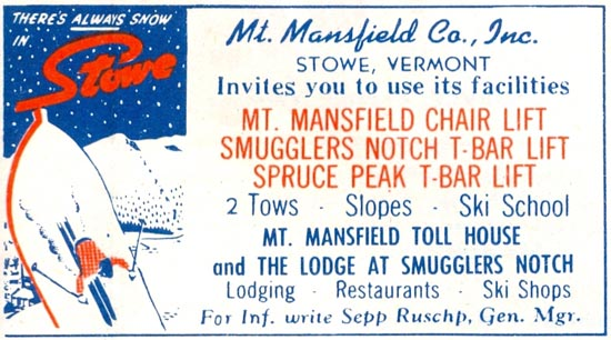 Next is  @StoweMtResort. Never seen any logos older than once that is (pretty close) to what they use today. A little cleanup, but not much.