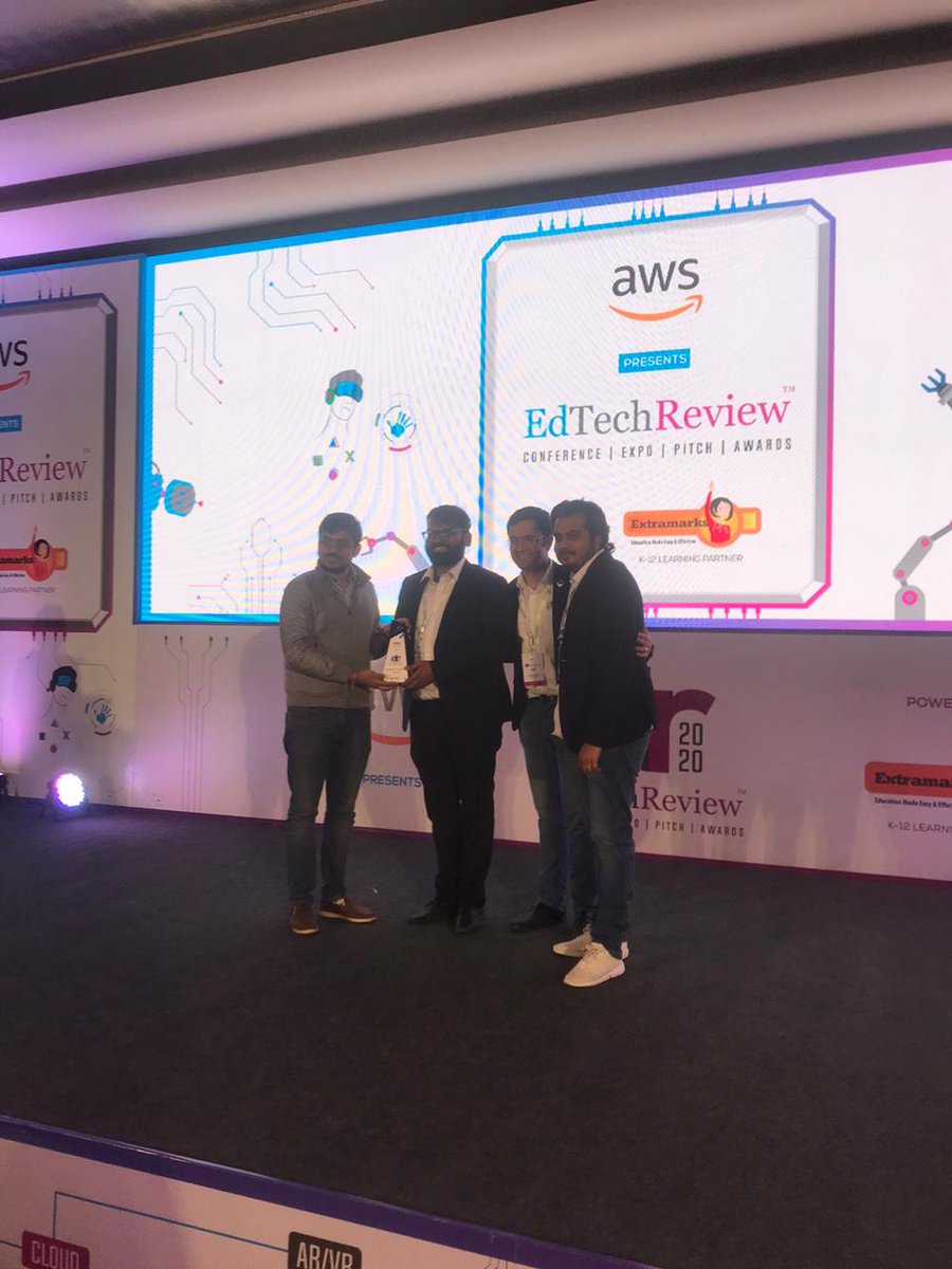Attended a highlighting formal event with  @digvijaygagneja &  @Akshay001 at the  @etr_in reminded me of desk jobs at  @ASMEVIT  @ASMEdotorg  @ecotitans ofcourse!  @leverageedu also won the ETR Emerging Ed-tech startup of the year award this year.