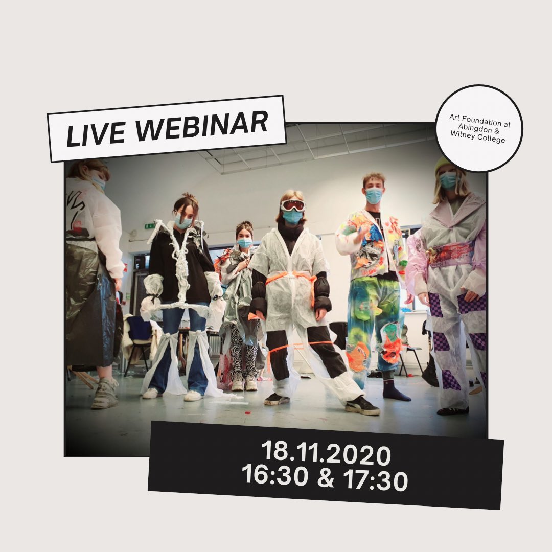 awtoca's tweet photo. ART FOUNDATION LIVE WEBINAR 📣
Want to find out more about our renowned @AbWitCollege Art Foundation course? Join us on Weds 18th November, 16:30 &amp; 17:30 to find out about the course and have your questions answered! 

https://t.co/4xMlhawlNK https://t.co/3a4AnYh60b