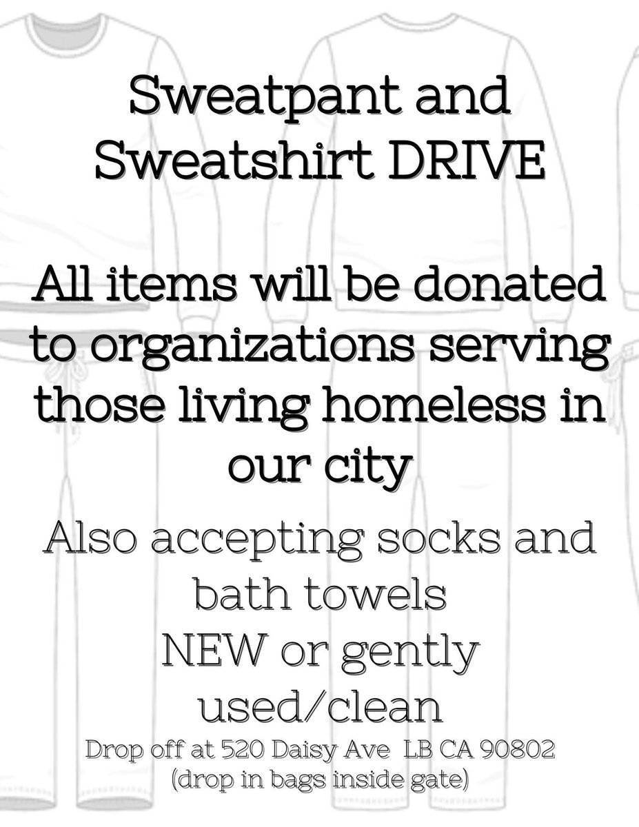 Will be collecting until January, for now. #homelessLB #humanshelpinghumans