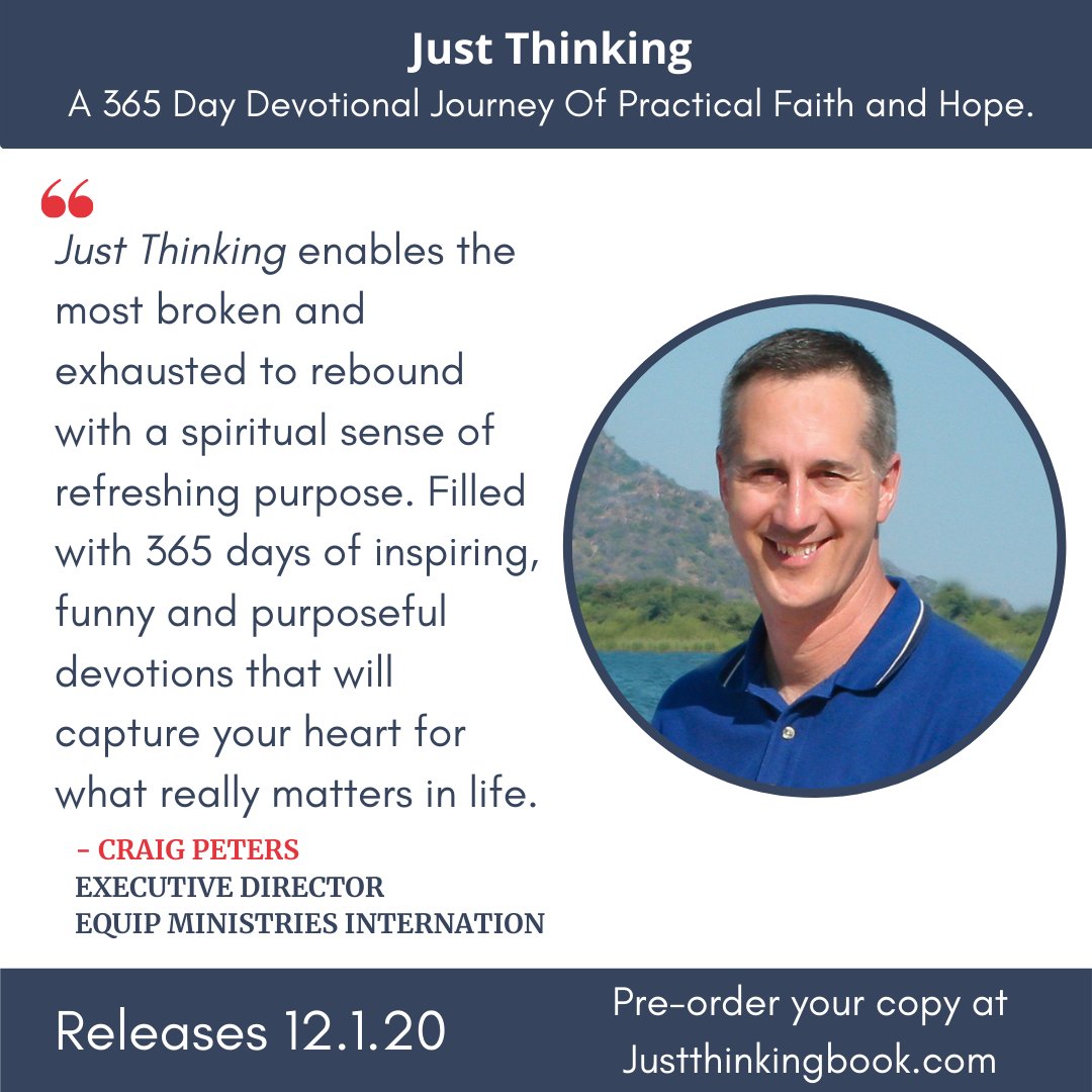 365JustThinking's tweet photo. Thankful for the endorsement of a great leader and my good friend, Craig Peters! 
Get your copy at https://t.co/yEJWKRobrJ
#365justthinking #justthinkingbook https://t.co/wpgR1ntWtu