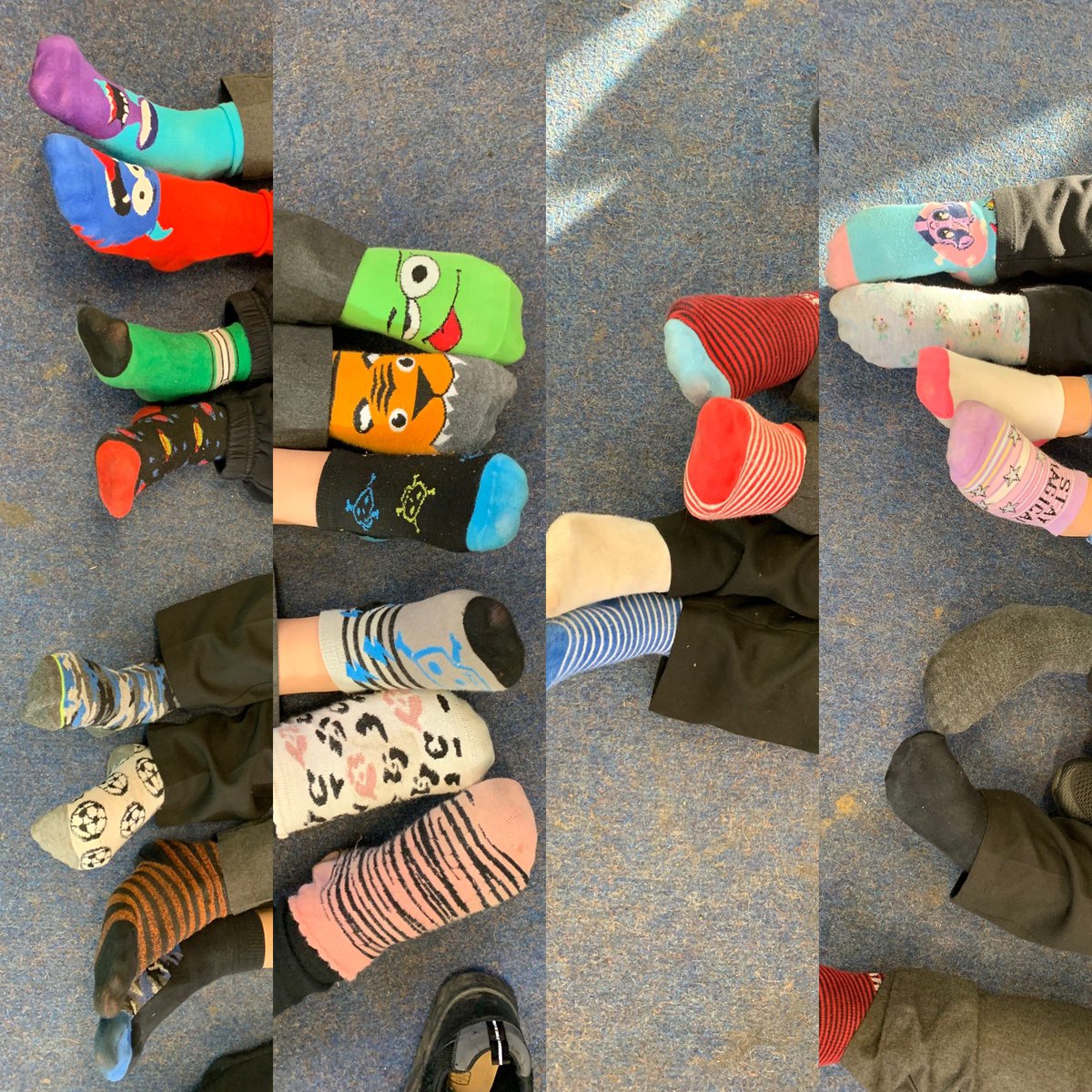breen_miss's tweet photo. Odd socks today in p3/4 for #AntiBullyingWeek @ValleyPSKdy https://t.co/P8KHEaBauP