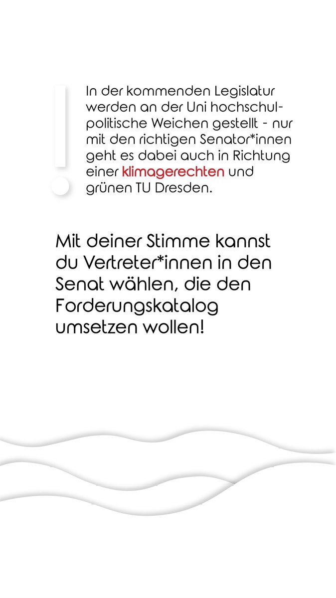 Wählen gehen für mehr #Klimagerechtigkeit an der #TUDresden