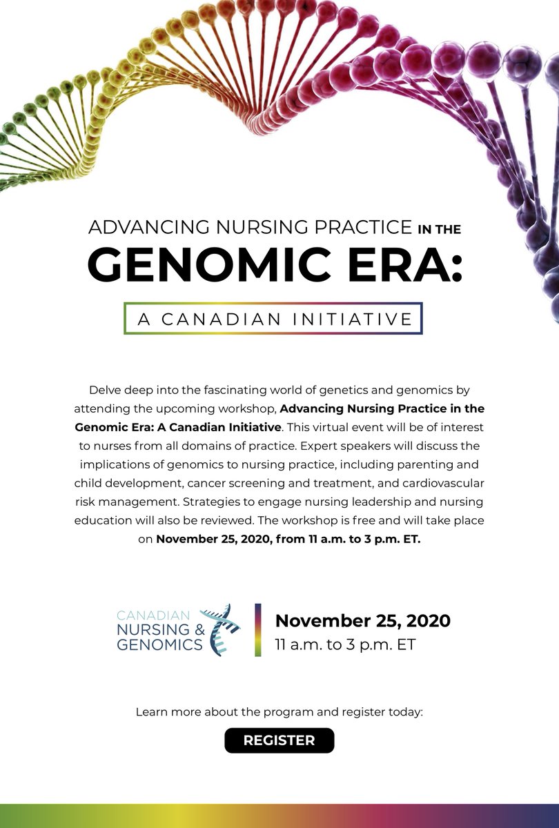 Tieghan Killackey (@tieghank) on Twitter photo Nursing friends: Check out this fantastic (and free!) event happening next week on advancing genetics and genomics in nursing practice, hosted by <a href="/canadanurses/">Canadian Nurses Association</a> and <a href="/ontariogenomics/">Ontario Genomics</a> Sign up here: eventbrite.ca/e/nursing-prac… Nursing friends: Check out this fantastic (and free!) event happening next week on advancing genetics and genomics in nursing practice, hosted by <a href="/canadanurses/">Canadian Nurses Association</a> and <a href="/ontariogenomics/">Ontario Genomics</a> Sign up here: eventbrite.ca/e/nursing-prac…