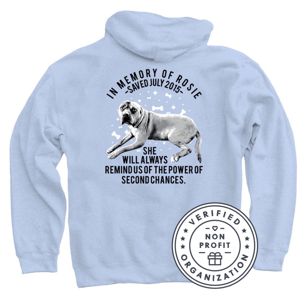 This is the last week to get a limited edition Bonfire shirt featuring our late ambassador dog Rosie! Rosie exemplified our mission to provide #SecondChances for people and dogs in need. 

bonfire.com/rosie-8/