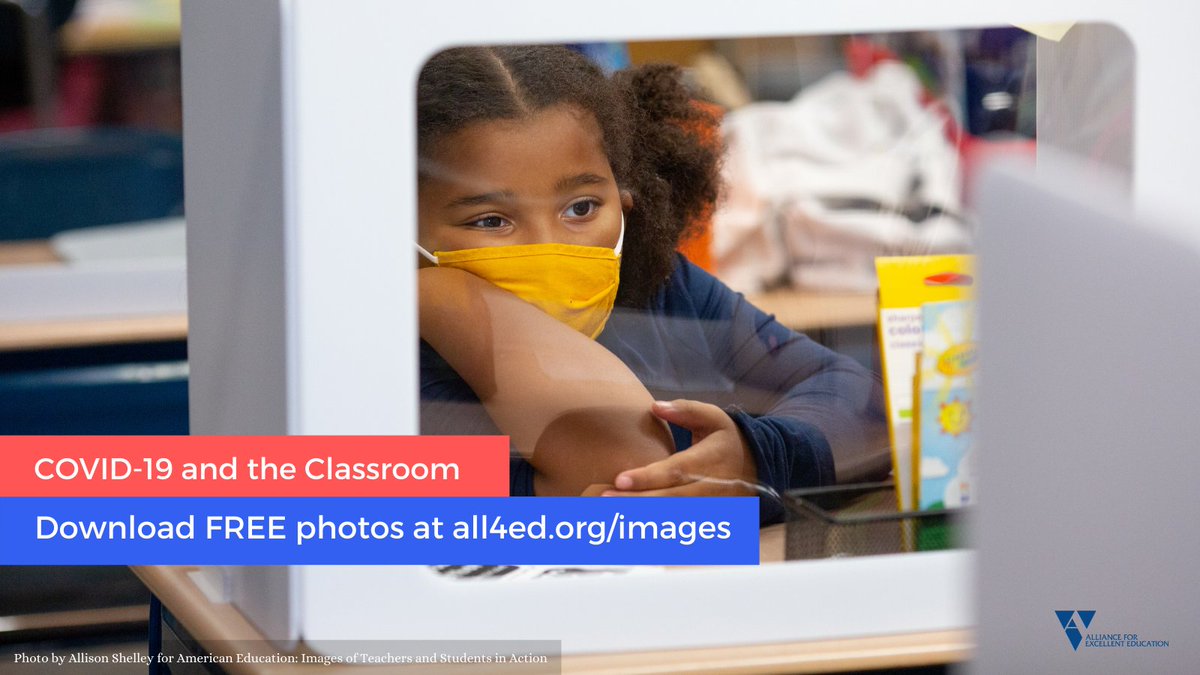 New photos from @All4Ed show how #classrooms and learning have changed during the #coroanvirus pandemic. Download FREE images at all4ed.org/images #virtuallearning