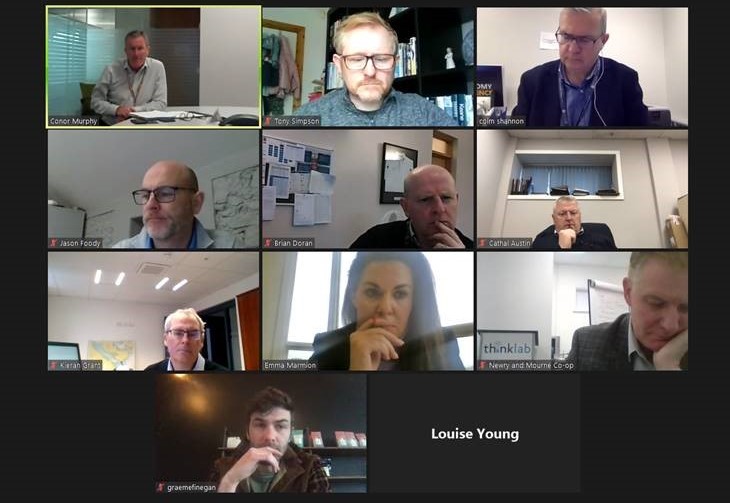 Finance Minister <a href="/conormurphysf/">Conor Murphy</a> today met with representatives of the Newry business community for an update on the impact of COVID-19 and government support for businesses and workers.