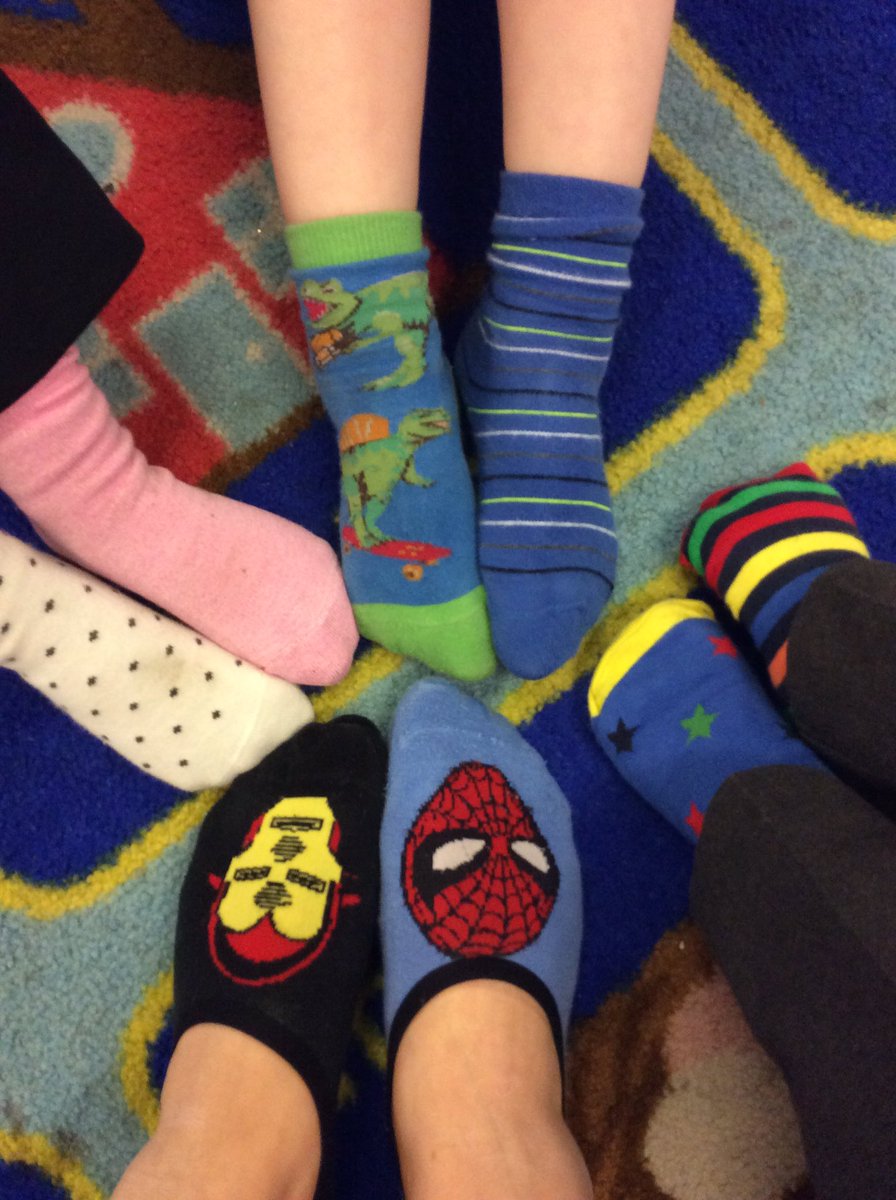 ABCPschool's tweet photo. Reception started Friendship Week by celebrating their individuality! #OddSocksDay #ClassRF #ClassRR #EYFS https://t.co/1ZEWlD4zlz