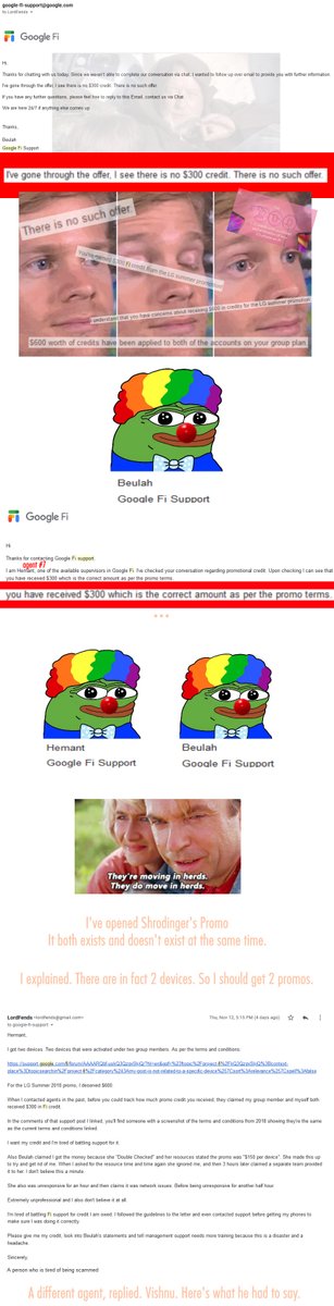 RealLordFends's tweet photo. @googlefi @madebygoogle Are you going to bait and switch your new users like you did to me?

https://t.co/7J7aB9JsX9 https://t.co/s9sbYm8i00