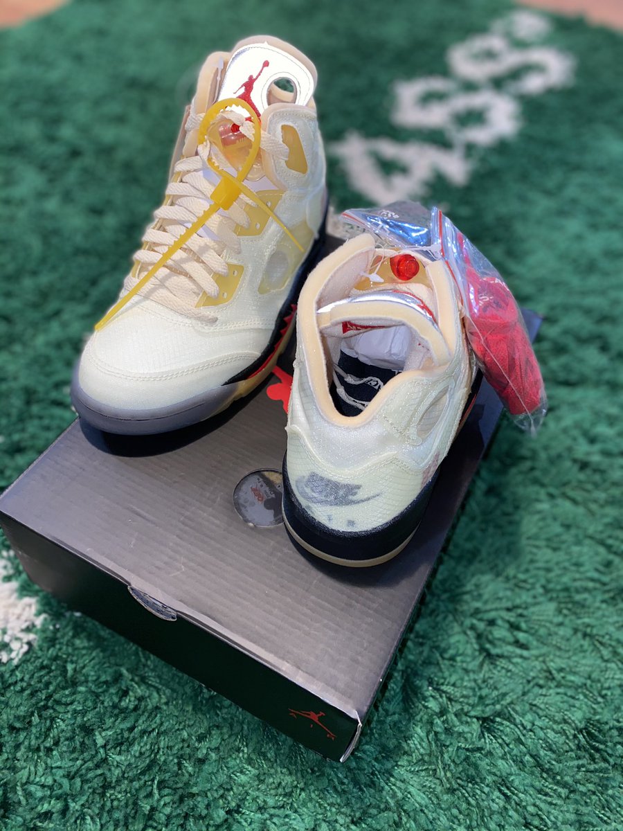 InclusiveExch's tweet photo. Jordan 5 off white โsailโ size 5
This colorway ๐ฅ๐คซ
DS OG everything
Will ship or meet up local
Houston local
Rt & tags appreciated!
Dm if interested!
#offwhite5 https://t.co/dsVml5GwlL